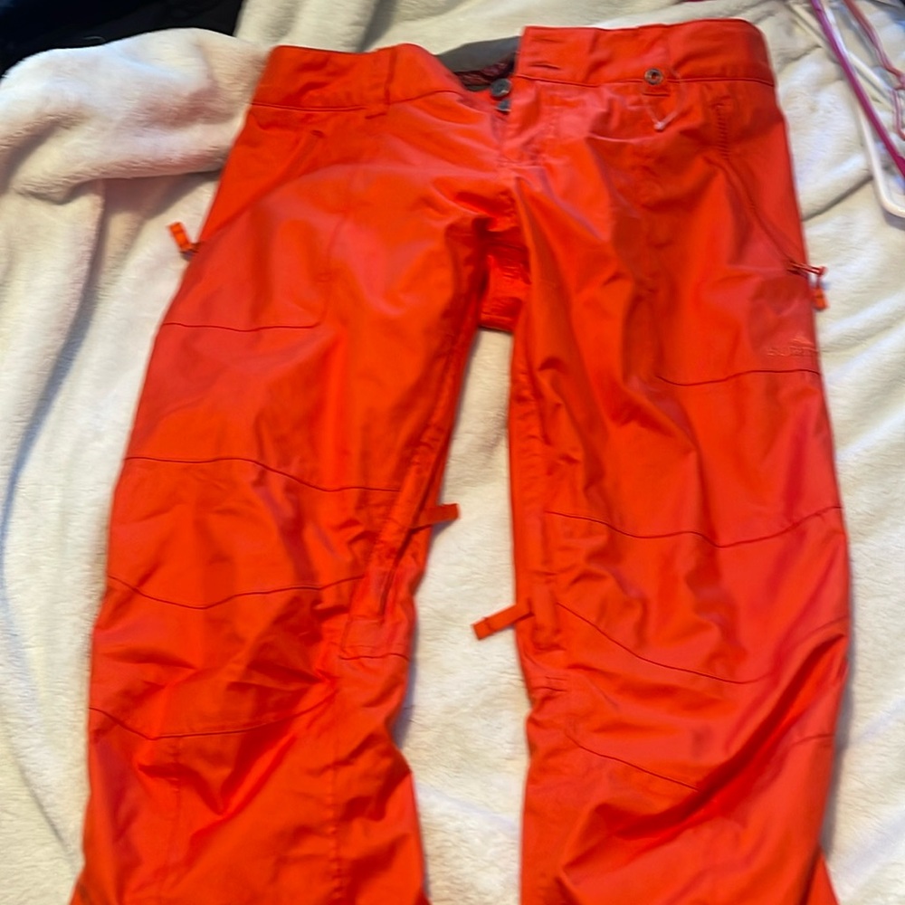 Orange burton snow pants Large 
+ worn once or twice